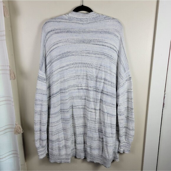Haven Well Within Organic Cotton Spacedye Open Front Cardigan Sweater - Picture 5 of 11